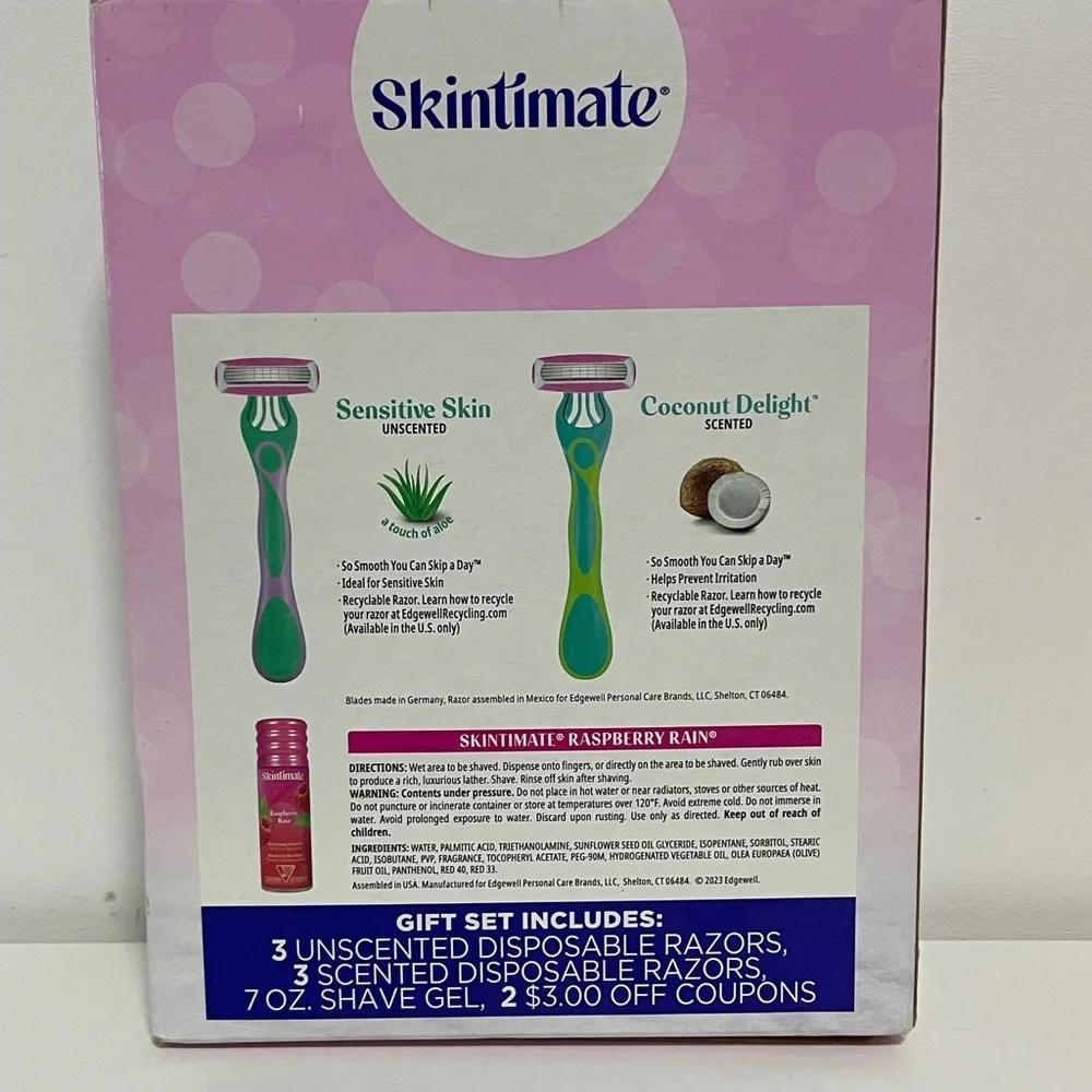 Skintimate Raspberry Rain Shave Set - Picture 3 of 3